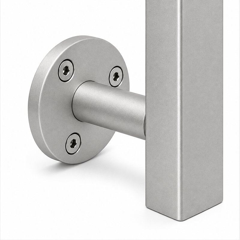 Standoff Mounted Cable Mesh Panel — Matte silver appearance