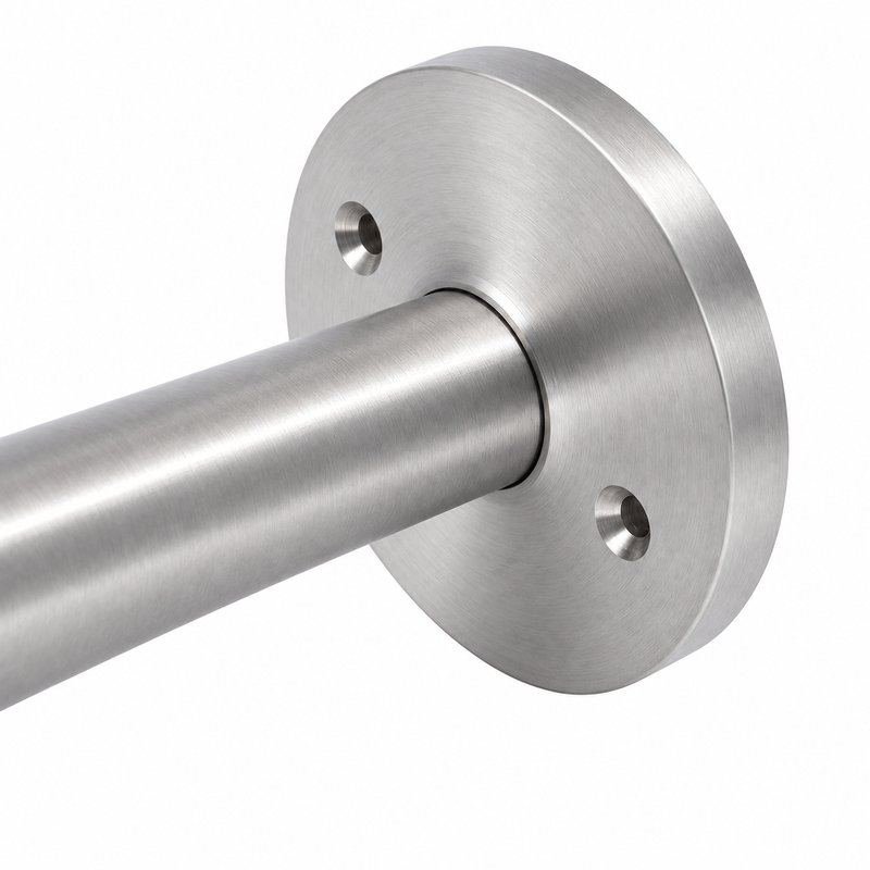 Straight Multiport Cable Support — Fine brushed silver appearance