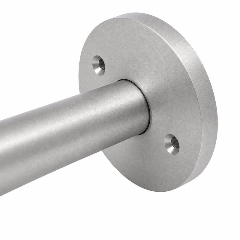 Straight Multiport Cable Support — Matte silver appearance