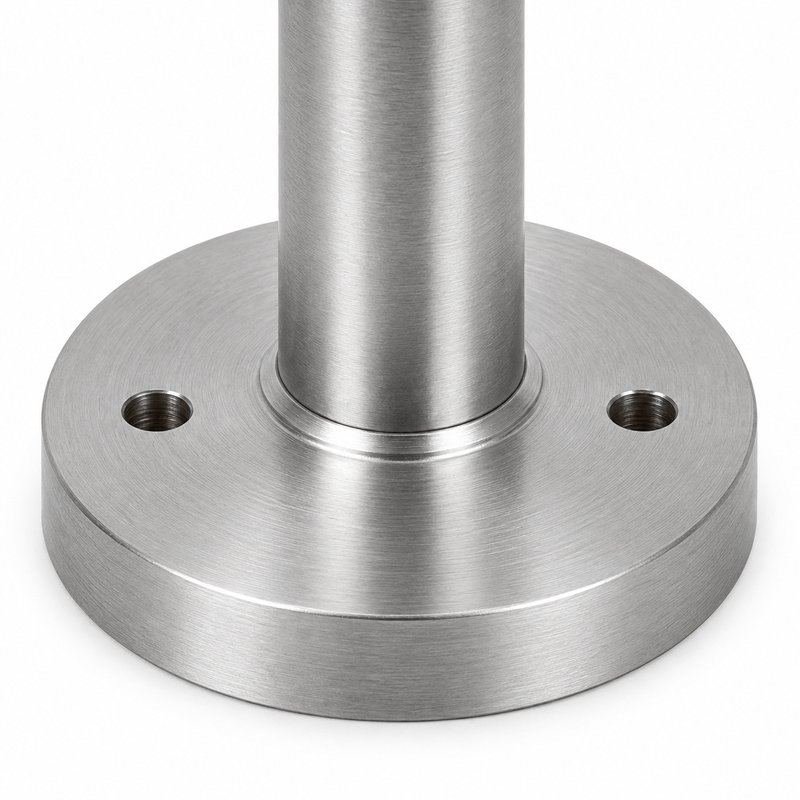 Straight Multiport Cable Support — Satin silver appearance