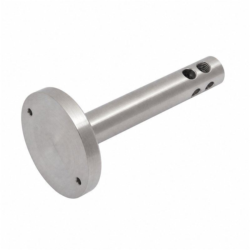 Straight Multiport Cable Support — Silver appearance