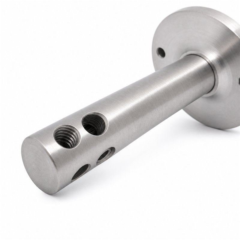 Straight Multiport Cable Support — Silver appearance