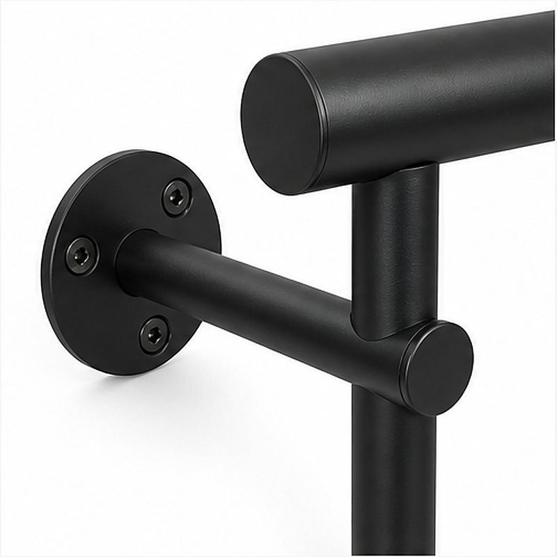 Tubular Rail Cable Mesh Panel — Black appearance