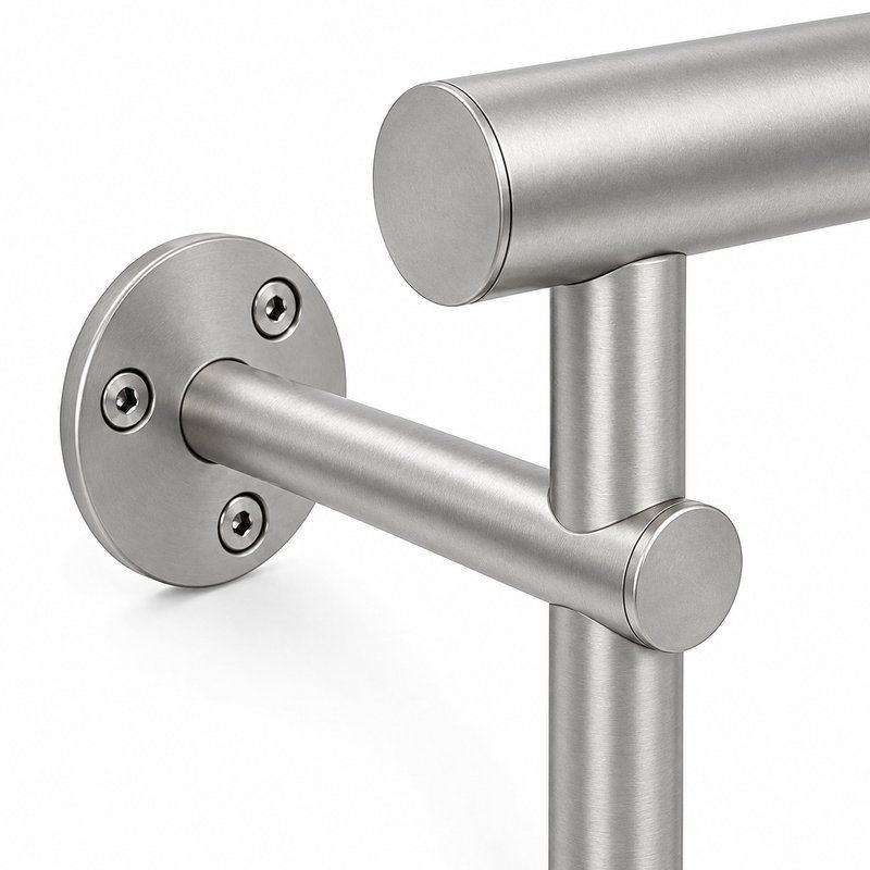 Tubular Rail Cable Mesh Panel — Matte silver appearance