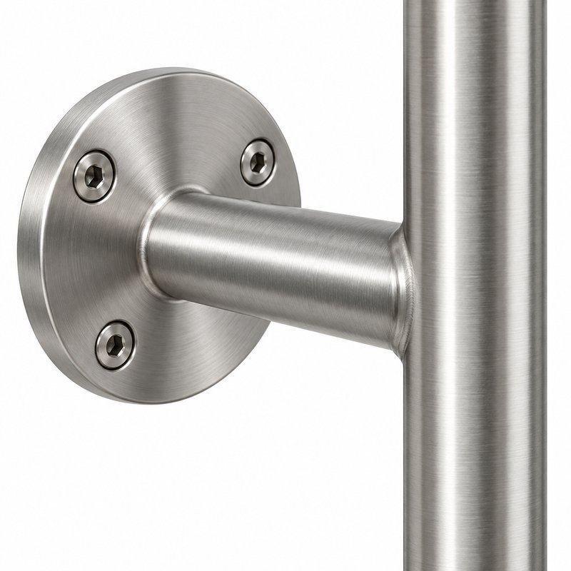 Tubular Rail Cable Mesh Panel — Satin silver appearance