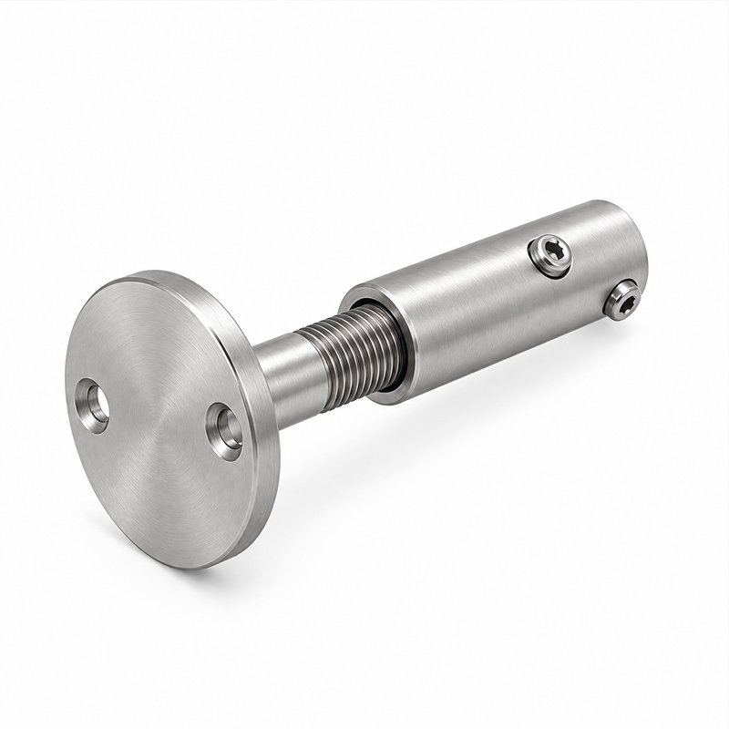 Wall Mounted Cable Tensioner — Fine brushed silver appearance