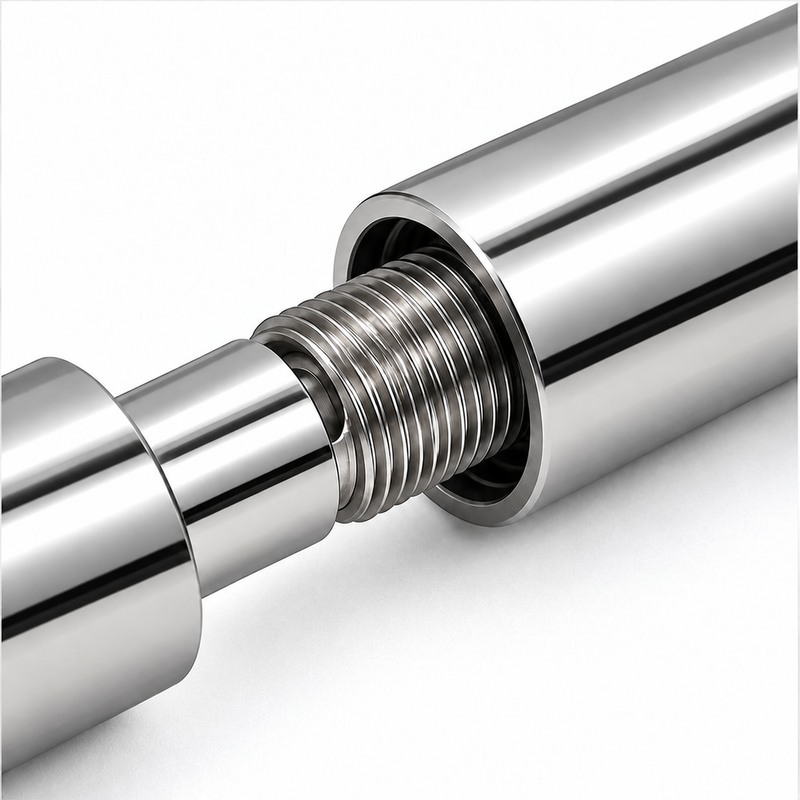 Wall Mounted Cable Tensioner — Polished silver appearance