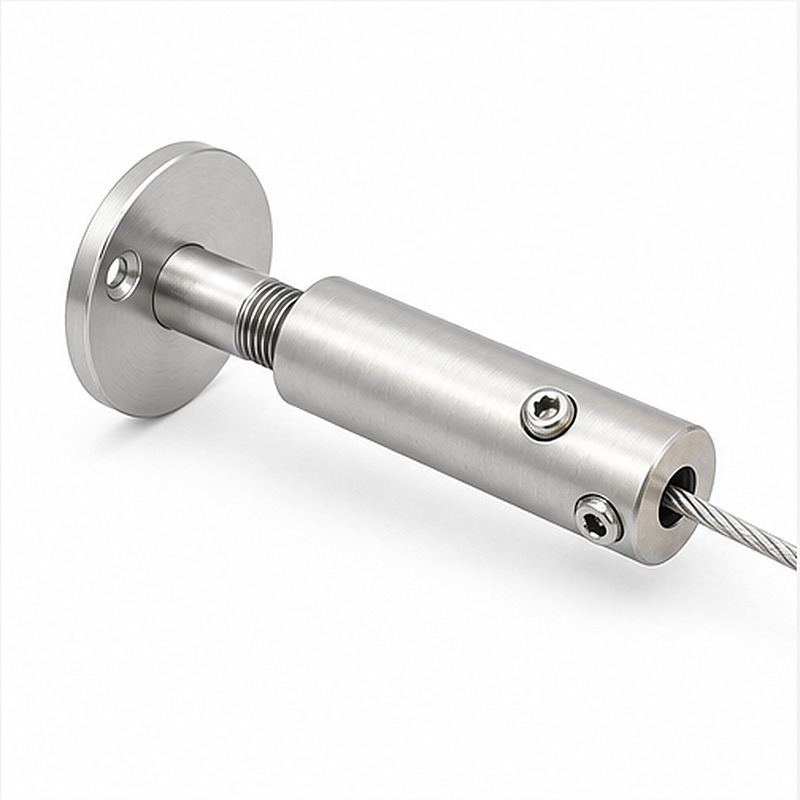 Wall Mounted Cable Tensioner — Silver appearance