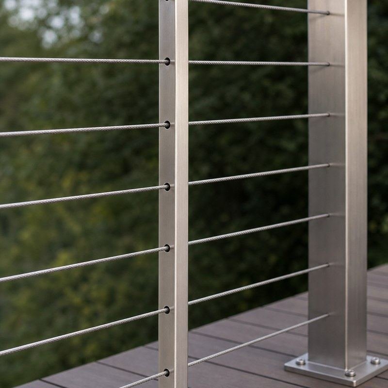 Cable Railing Intermediate Post — WR022