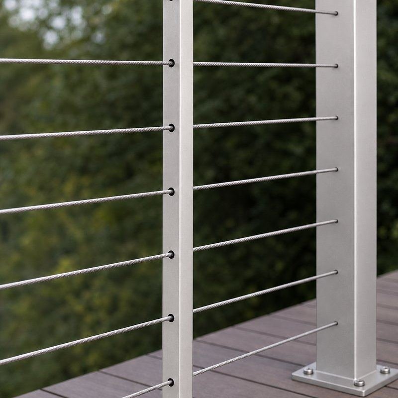 Cable Railing Intermediate Post — WR023
