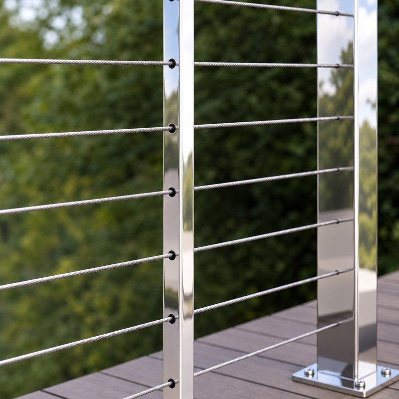 Cable Railing Intermediate Post — WR024