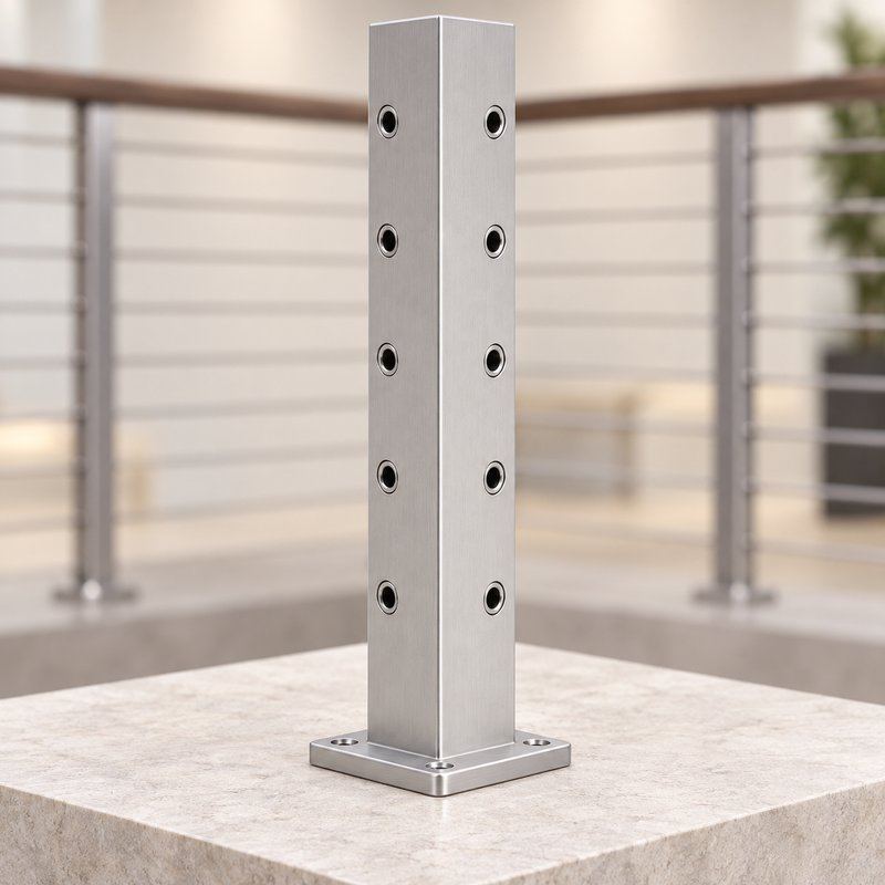 Cable Railing Corner Post — WR029