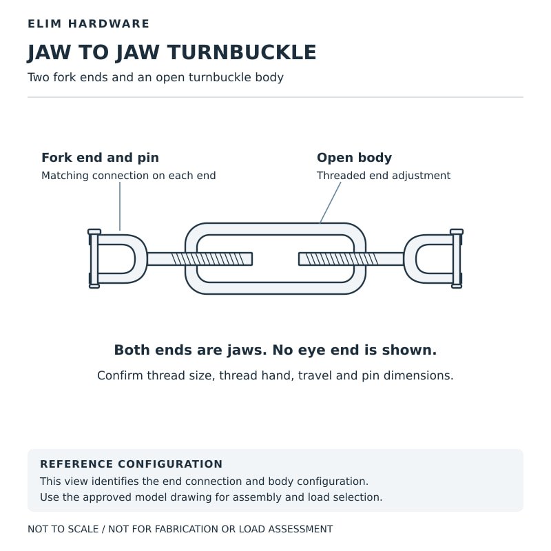Jaw To Jaw Turnbuckle — WR048