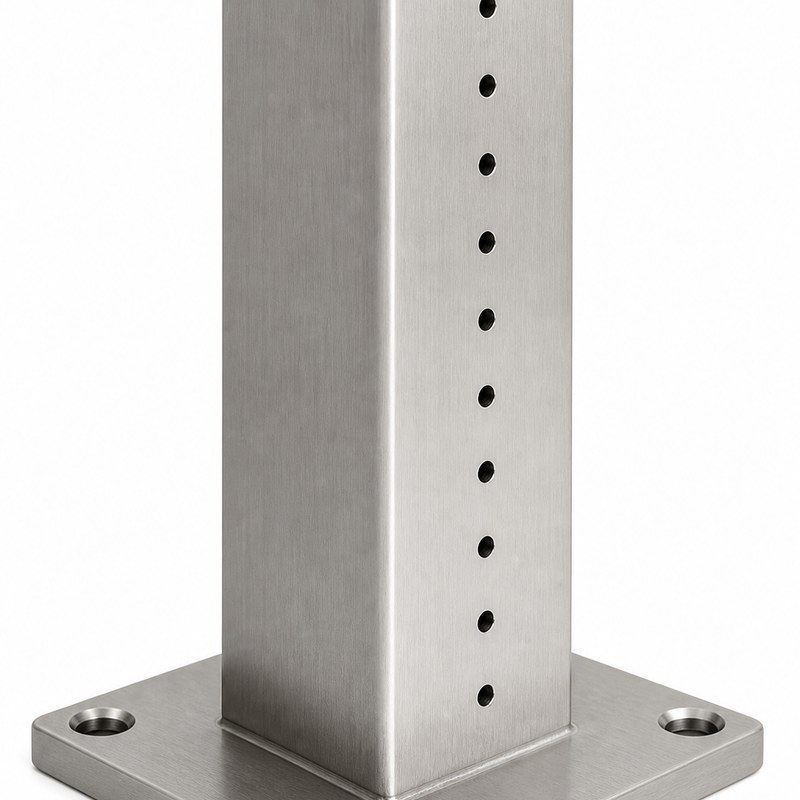 Square Cable Railing Posts — WR052