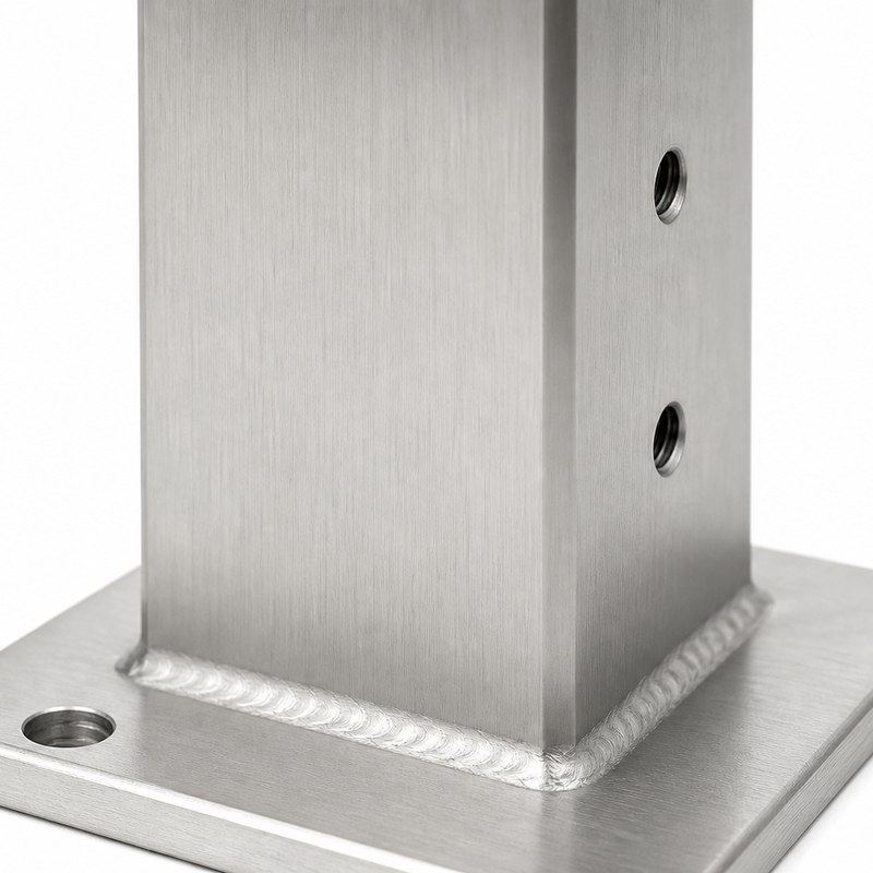 Square Cable Railing Posts — WR052