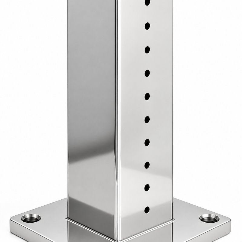 Square Cable Railing Posts — WR054