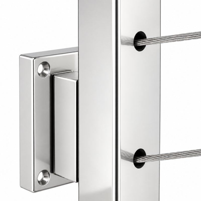 Side Mount Cable Railing Post — WR060