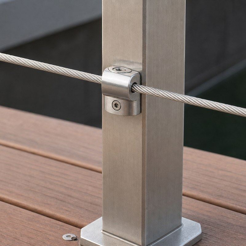 Cable Railing Crossbar Holder — WR073