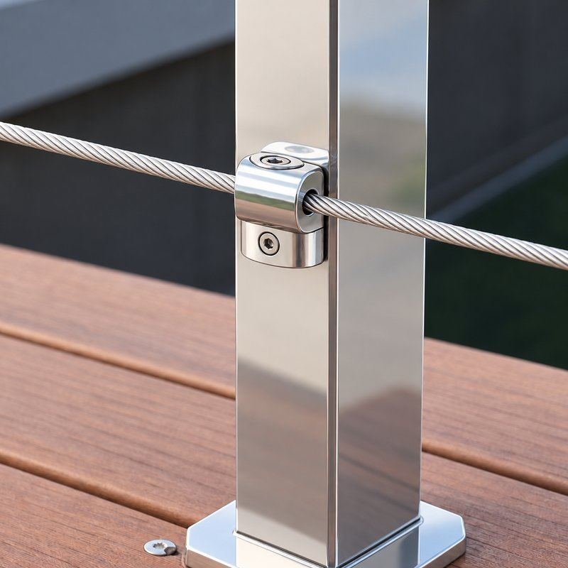 Cable Railing Crossbar Holder — WR074
