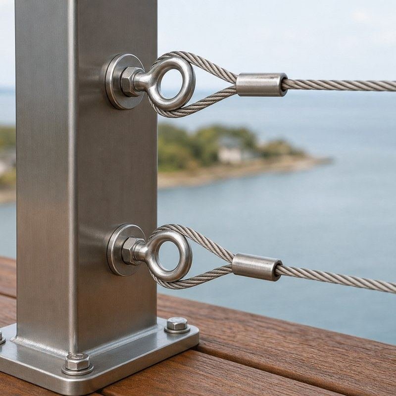 Stainless Steel Wire Rope Eye Bolt — WR085
