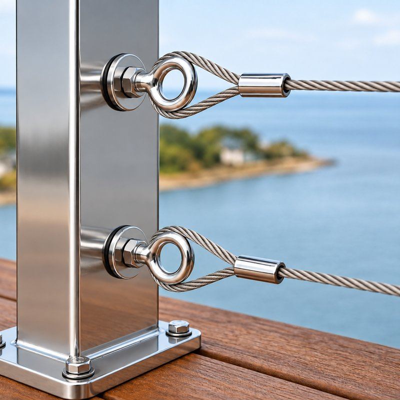 Stainless Steel Wire Rope Eye Bolt — WR086