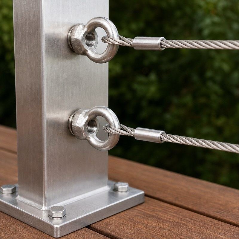 Stainless Steel Wire Rope Eye Nut — WR087
